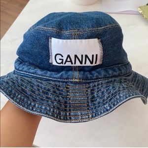 GANNI Denim Bucket Hat